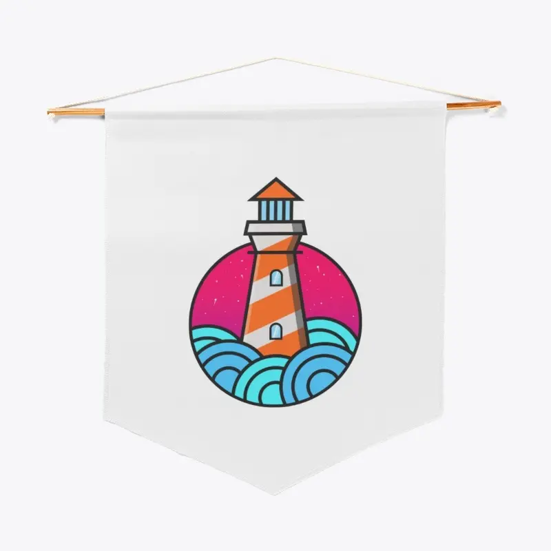 Colorful Light House Mascot