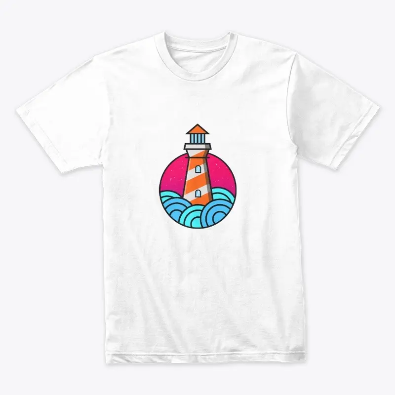 Colorful Light House Mascot