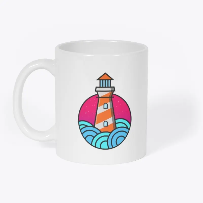 Colorful Light House Mascot